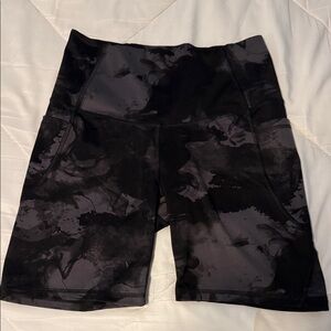 All in Motion Black Tie-Dye Women's Bike Shorts